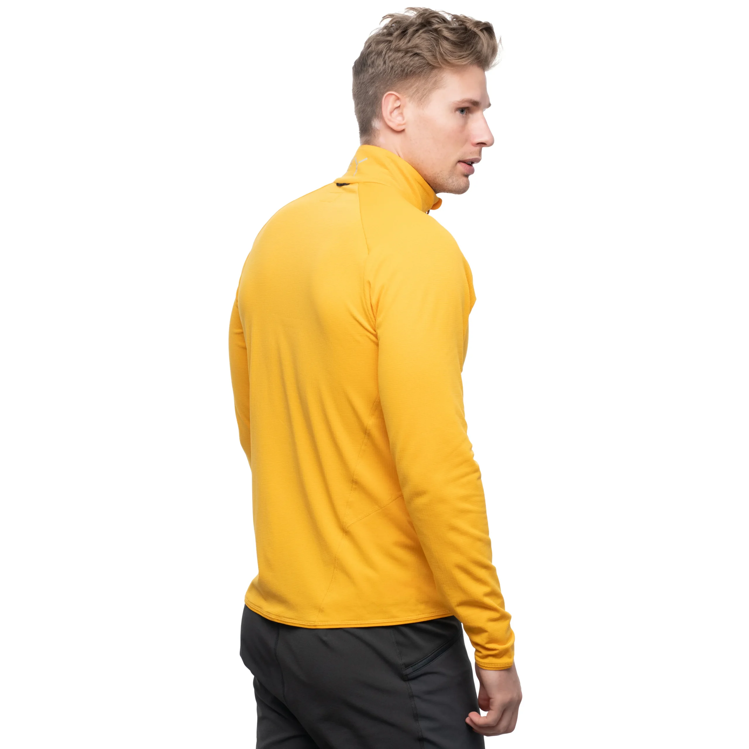 Cheap Bergans Y LightLine Essence Midlayer Jacket Men - Mango Yellow