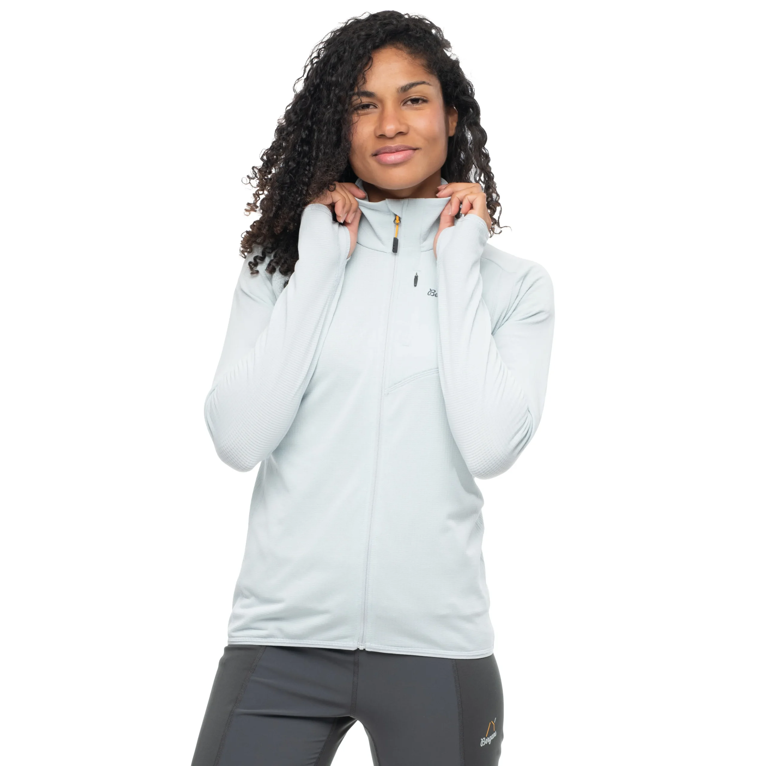 Best Sale Bergans Y LightLine Essence Midlayer Jacket Women - Pearl Grey