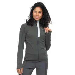 Cheap Bergans Y LightLine Essence Midlayer Jacket Women - Dark Shadow Grey