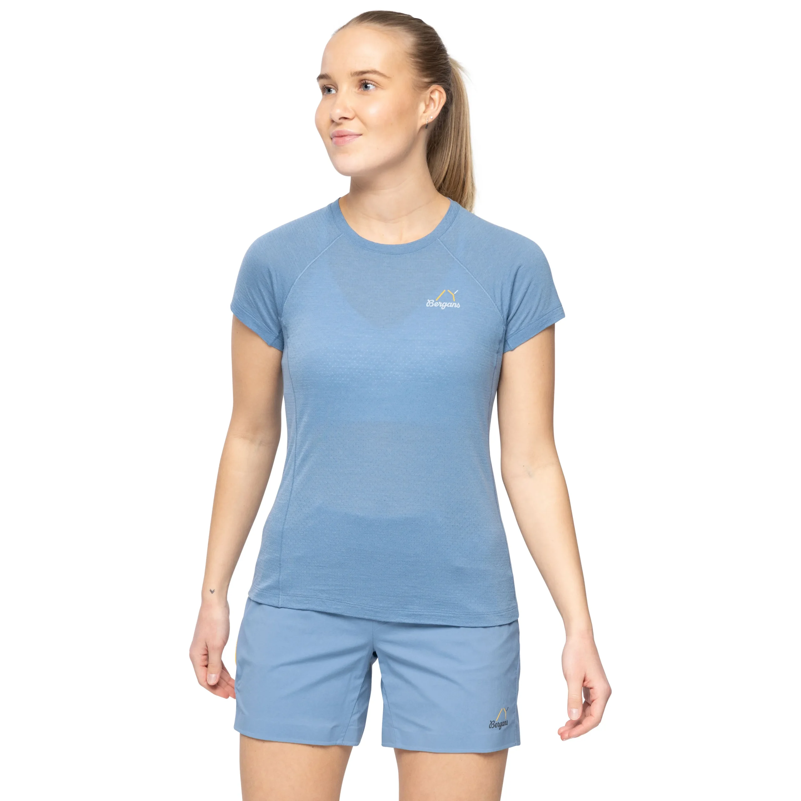 Fashion Bergans Y LightLine Merino Tee Women - Elemental Blue