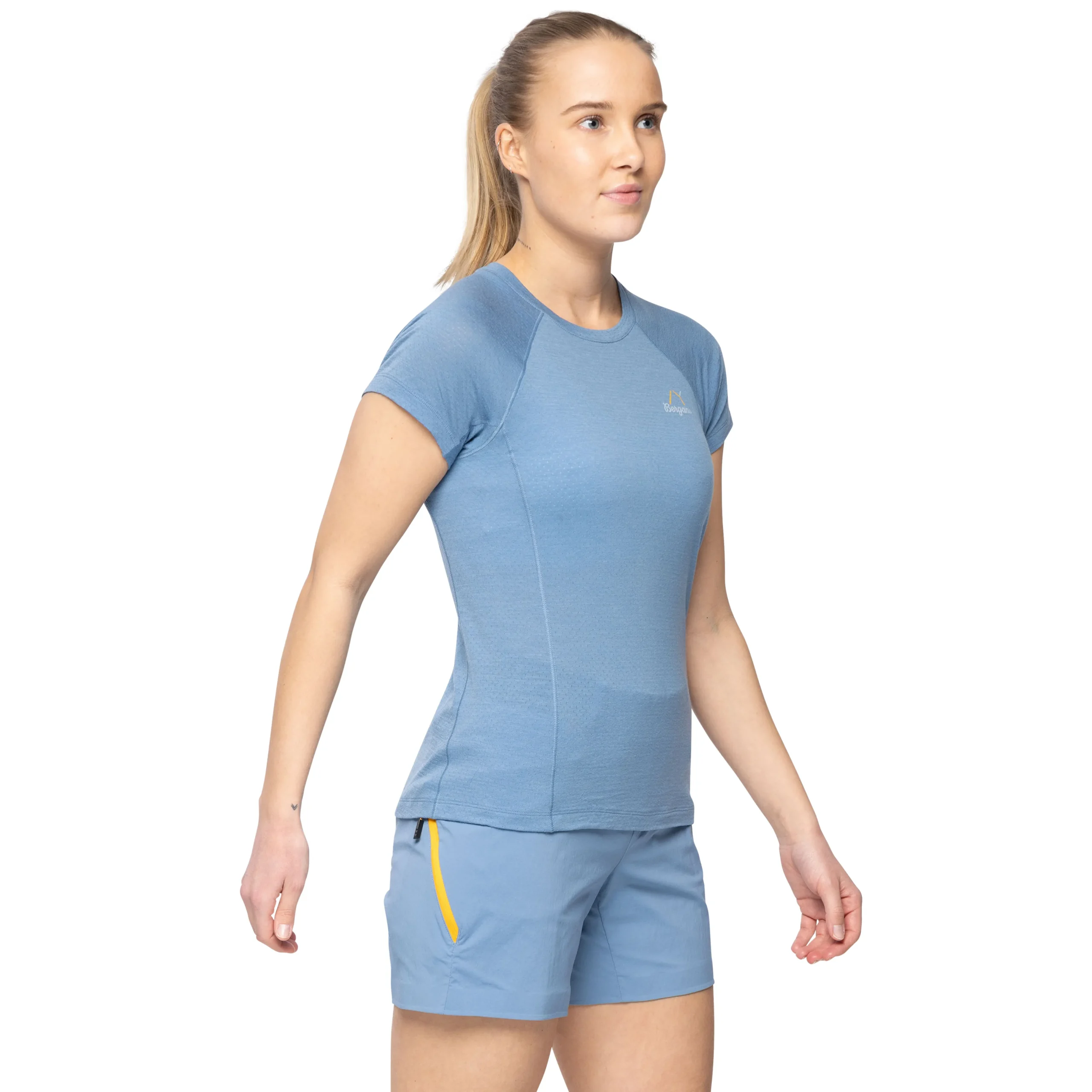 Fashion Bergans Y LightLine Merino Tee Women - Elemental Blue
