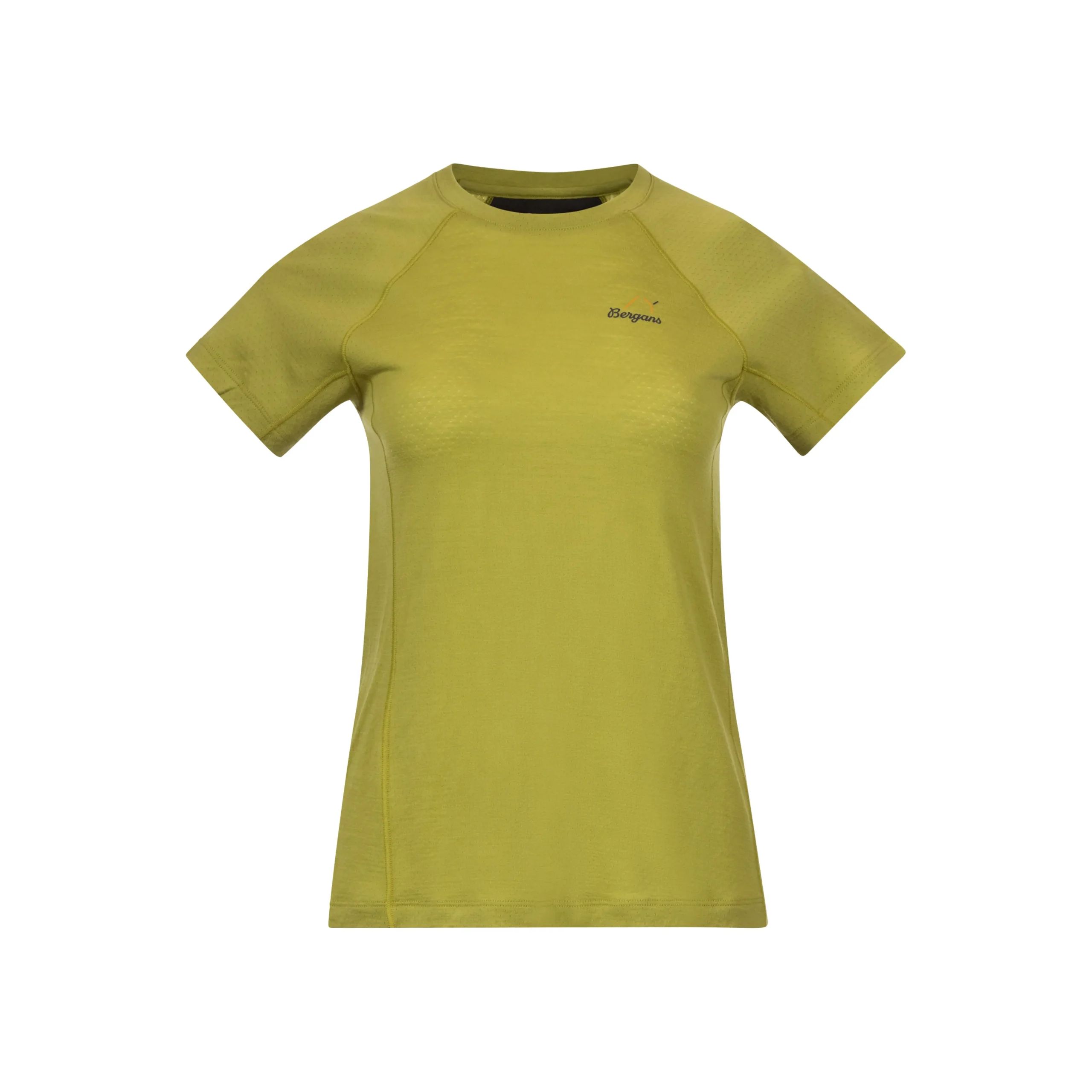 Hot Bergans Y LightLine Merino Tee Women - Golden Lime Green