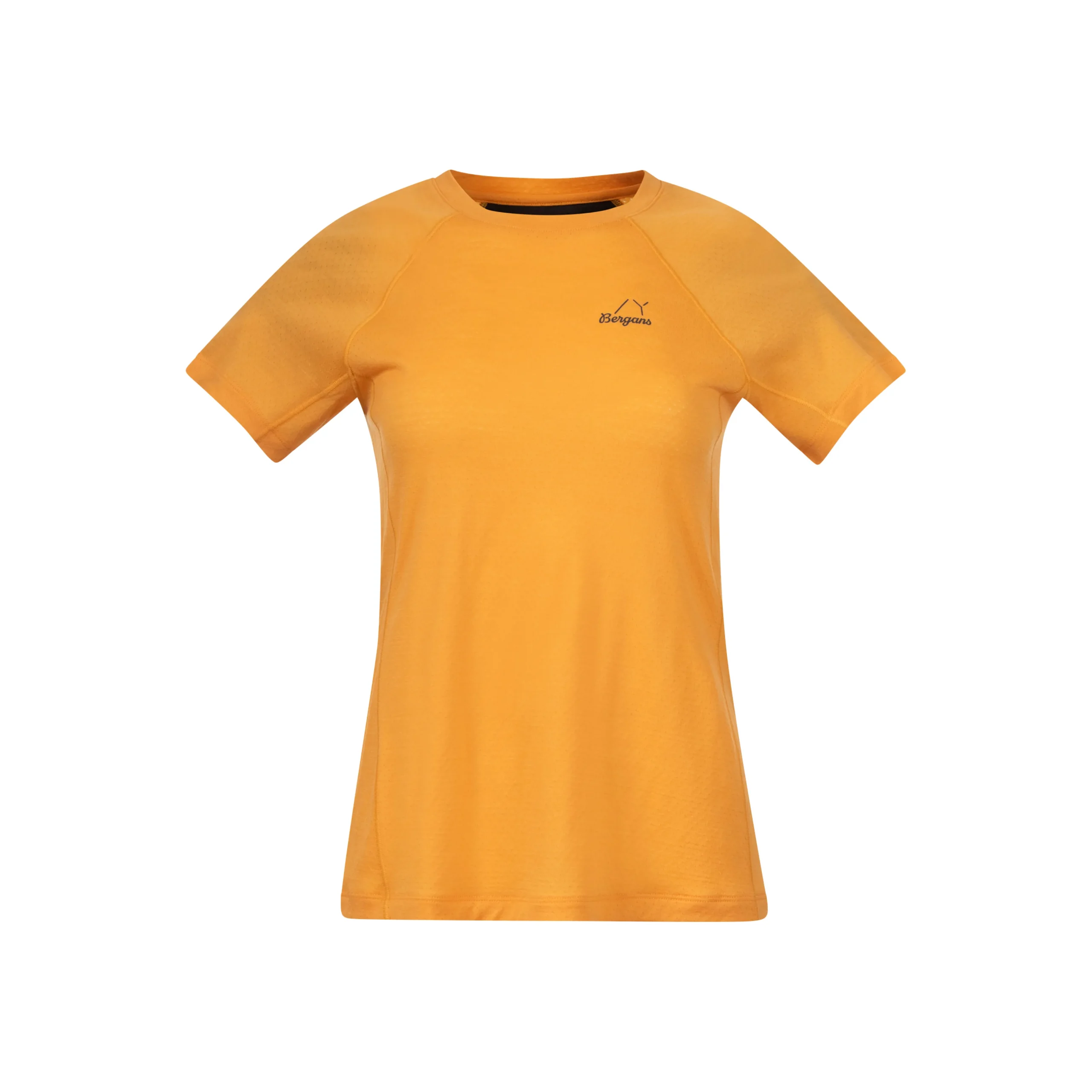 Shop Bergans Y LightLine Merino Tee Women - Mango Yellow