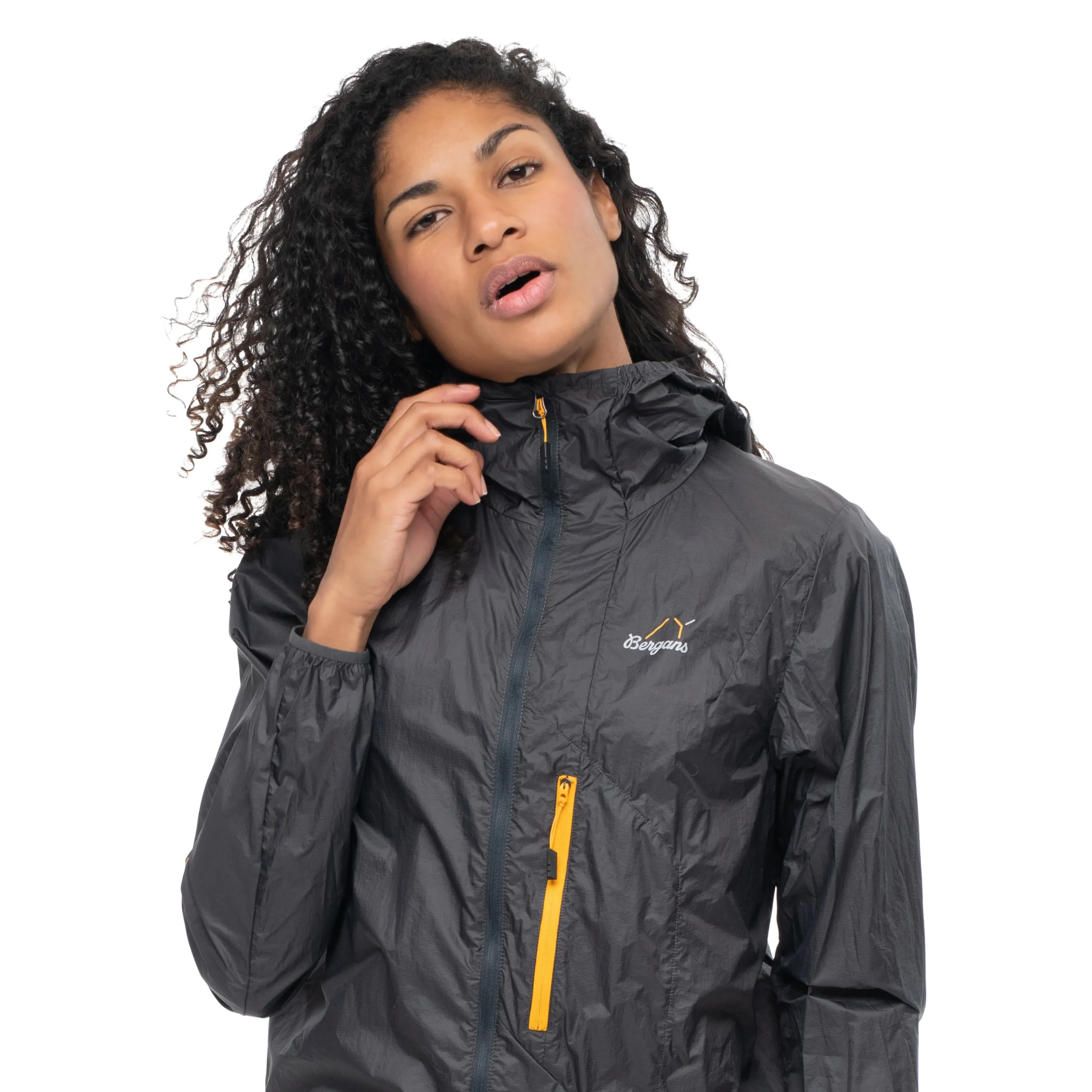 Cheap Bergans Y LightLine Pure Windbreaker Jacket Women - Dark Shadow Grey