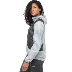 Online Bergans Y LightLine Pure Windbreaker Jacket Women - Pearl Grey / Dark Shadow Grey