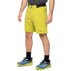 New Bergans Y LightLine Vapor Shorts Men - Golden Lime Green