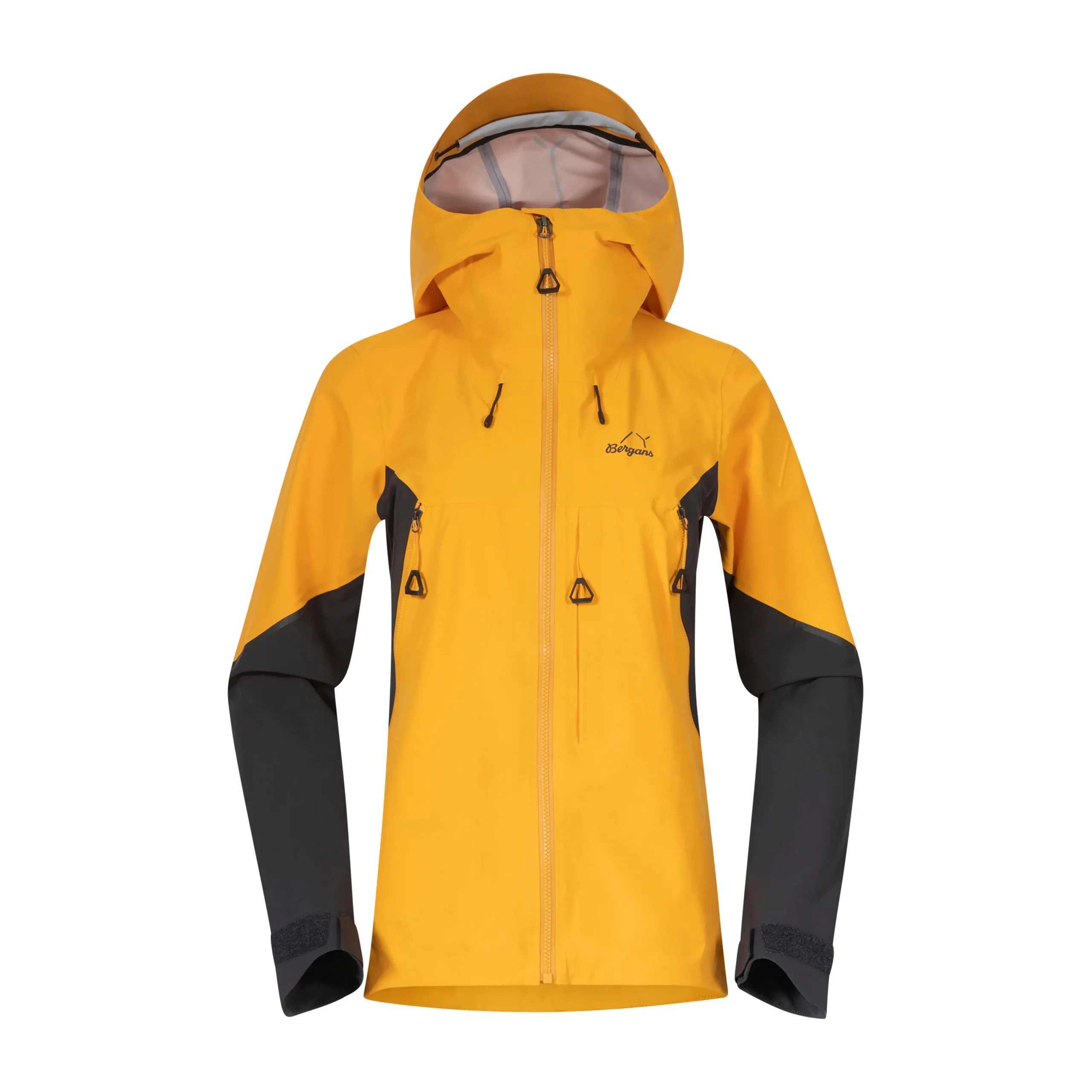 Outlet Bergans Y MountainLine Hybrid Softshell Jacket Women - Mango Yellow / Dark Shadow Grey