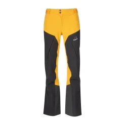 Discount Bergans Y MountainLine Hybrid Softshell Pants Women - Mango Yellow / Dark Shadow Grey
