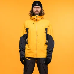 Online Bergans Y MountainLine Hybrid Softshell Jacket Men - Mango Yellow / Dark Shadow Grey