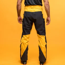 Cheap Bergans Y MountainLine Hybrid Softshell Pants Men - Mango Yellow / Dark Shadow Grey
