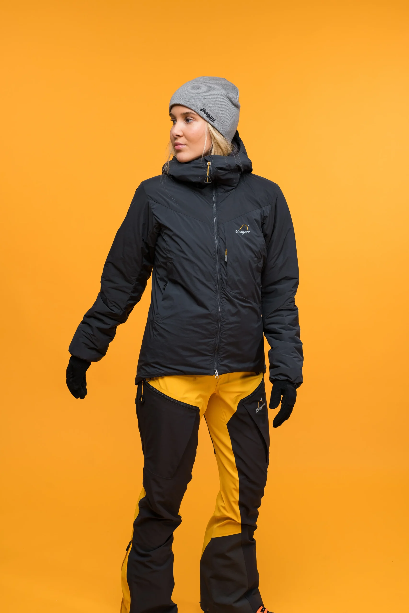 Best Sale Bergans Y MountainLine Insulated Windbreaker Jacket Women - Dark Shadow Grey