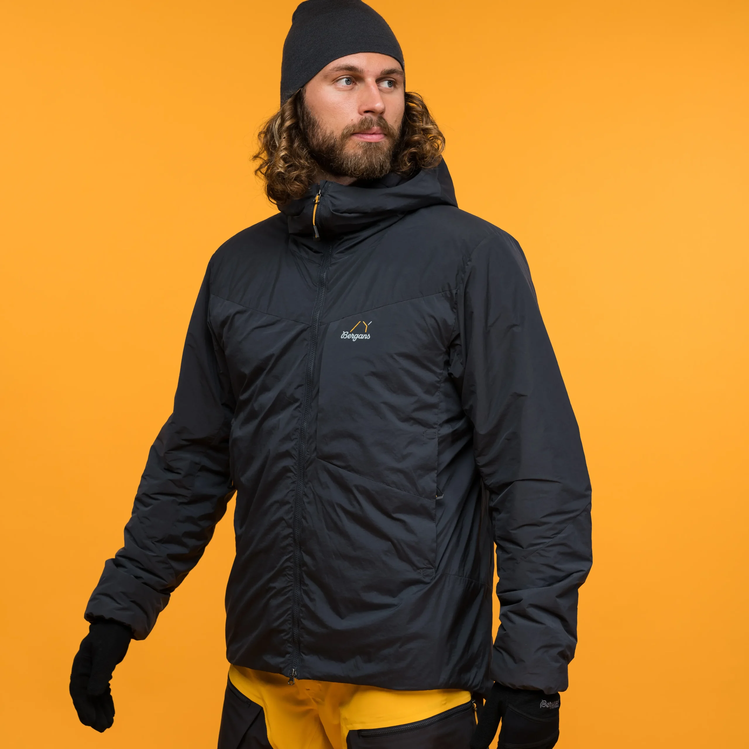 Outlet Bergans Y MountainLine Insulated Windbreaker Jacket Men - Dark Shadow Grey