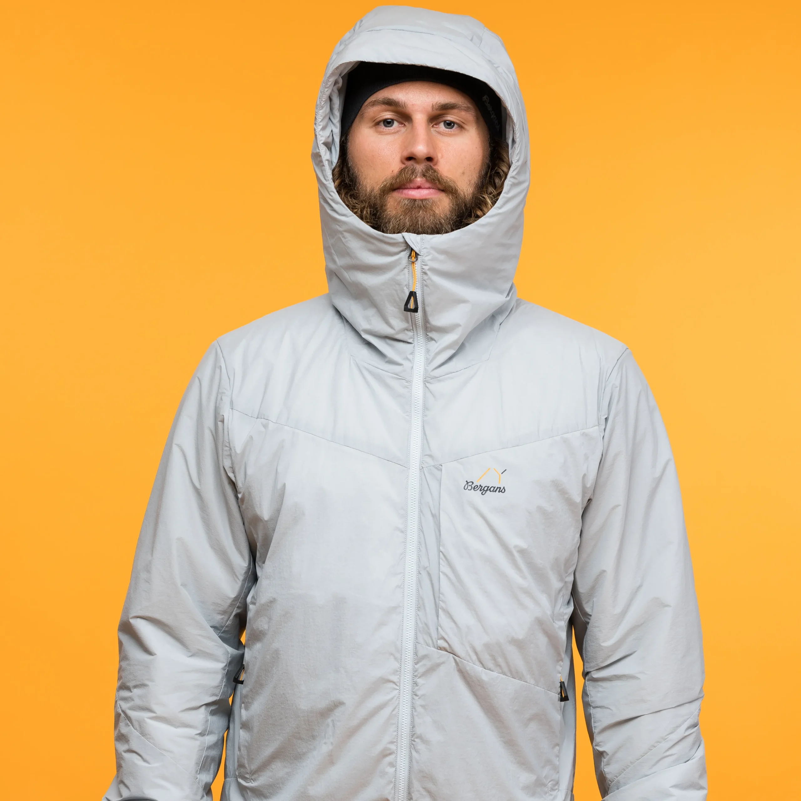 Outlet Bergans Y MountainLine Insulated Windbreaker Jacket Men - Pearl Grey