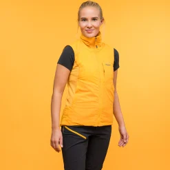 Online Bergans Y MountainLine Light Insulated Air Vest Women - Mango Yellow