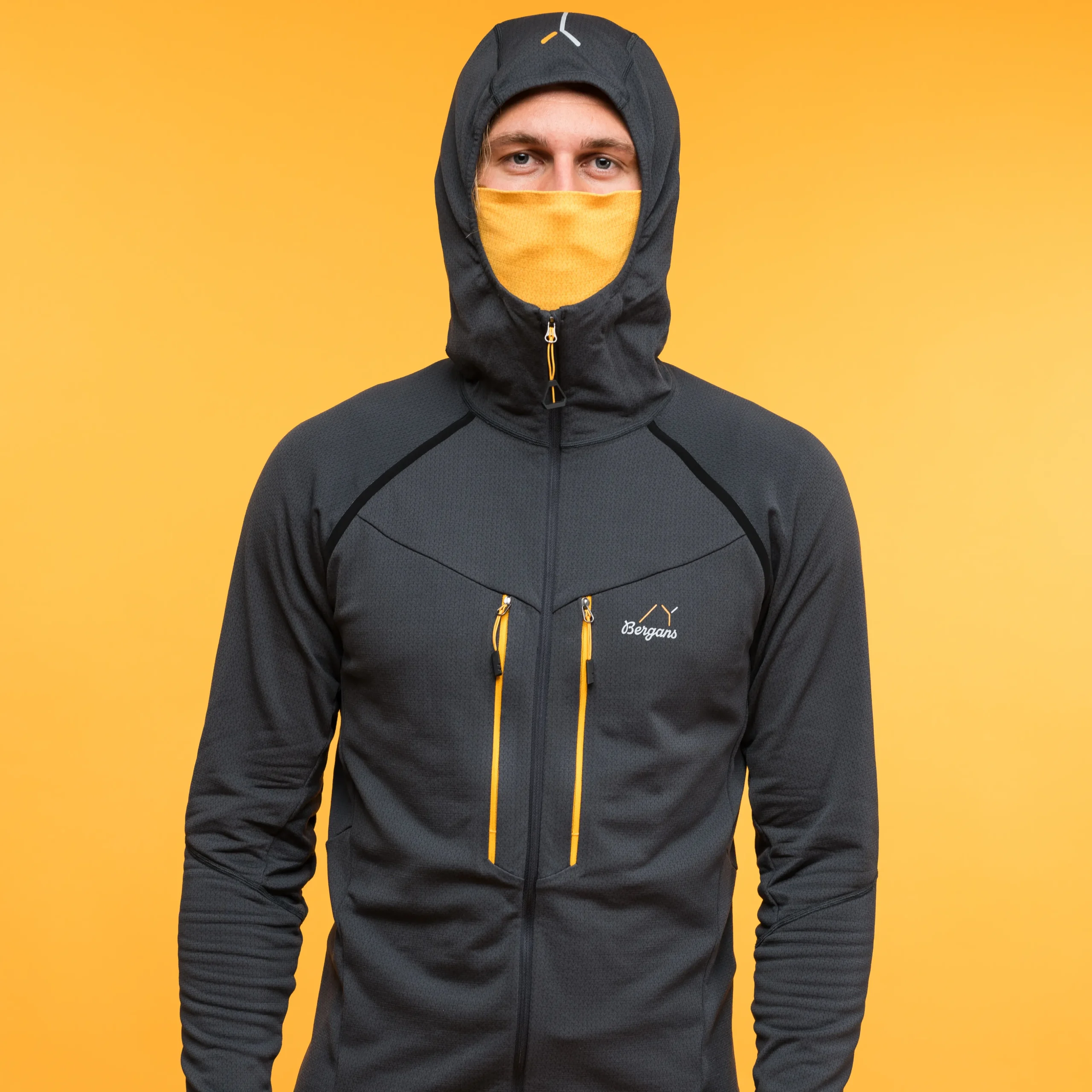 Best Bergans Y MountainLine Wooltech Midlayer Jacket Men - Dark Shadow Grey